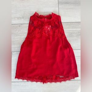 Free People Tied To You Open Back Lace Crop Top